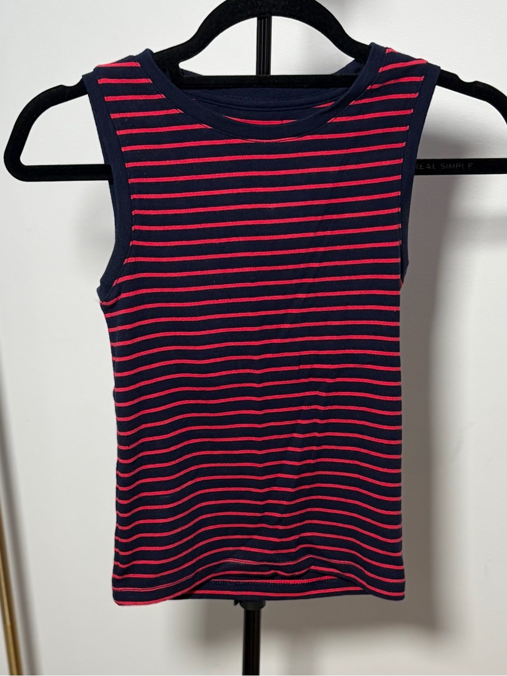 GAP Navy Tank Top with Red Stripes